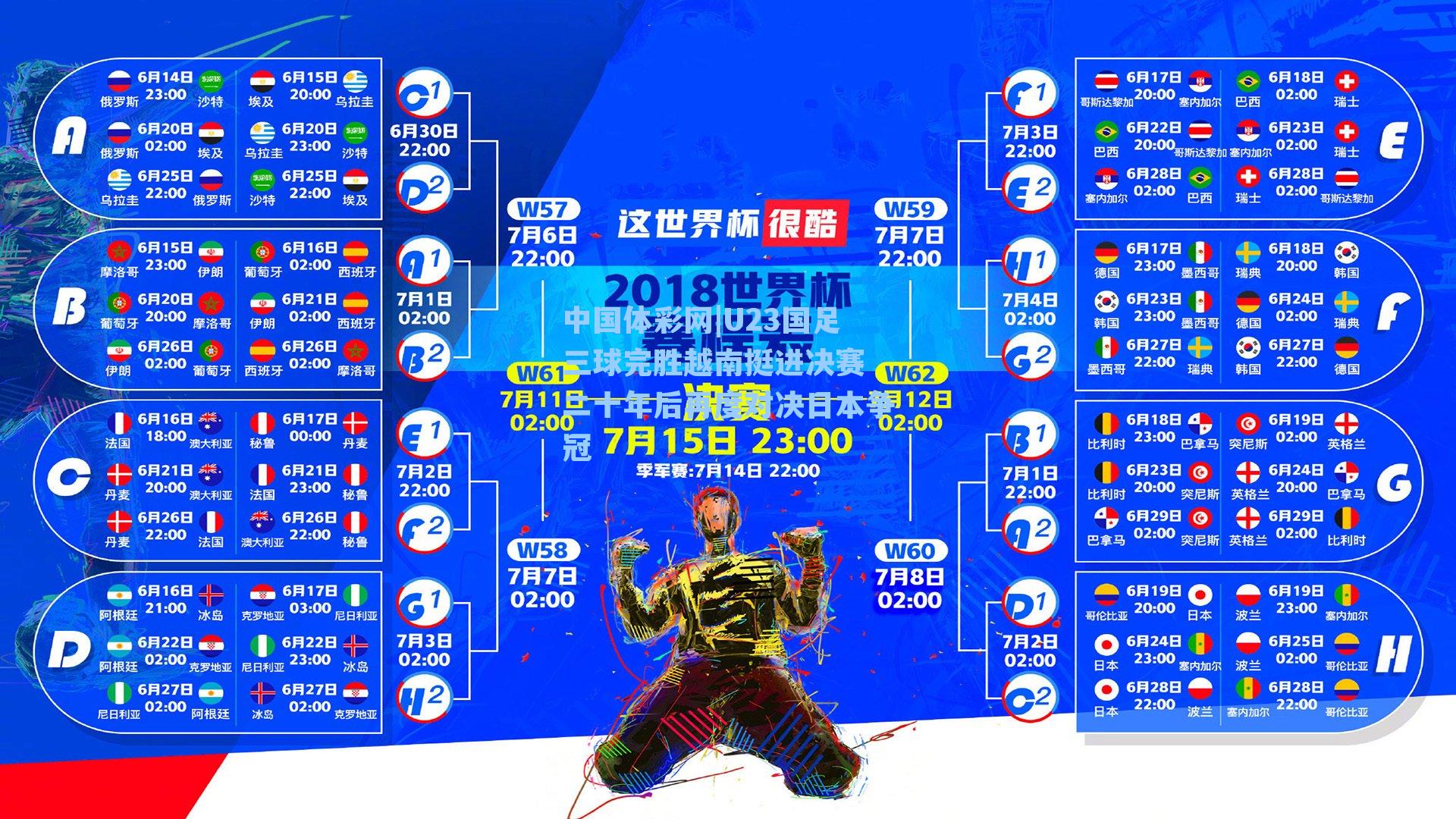 U23国足三球完胜越南挺进决赛 二十年后再度对决日本争冠